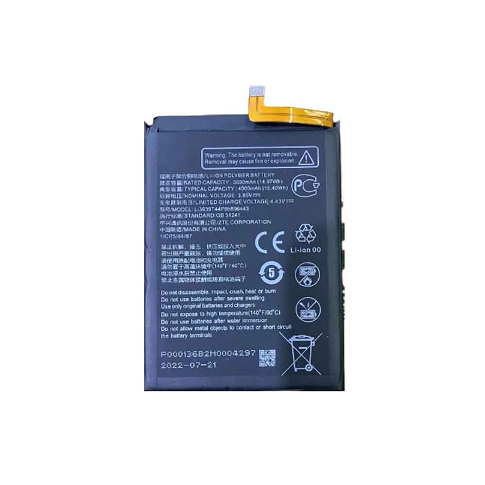 Batterie pour ZTE Li3939T44P8h896443
