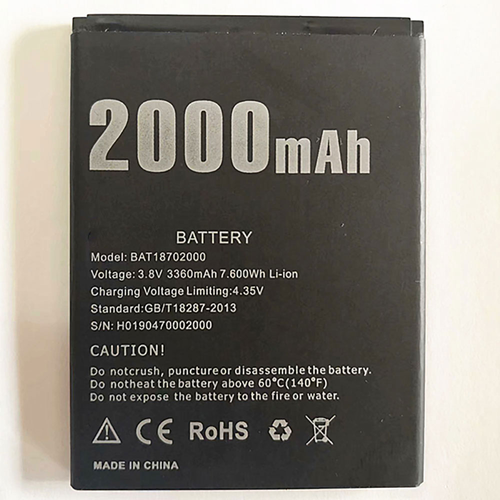 Batterie pour Doogee BAT18702000
