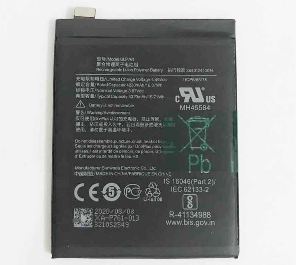 Batterie pour OnePlus BLP761