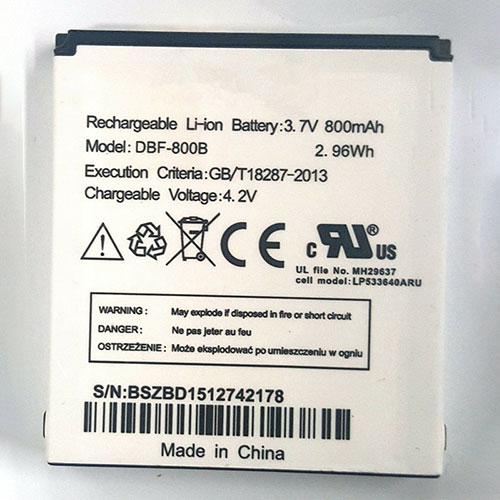 Batterie DBR-800B 900mAh pour téléphone portable Doro 1350 / 6530