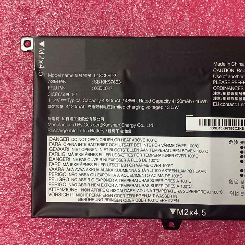 Lenovo ThinkPad X390 X395  Batterie