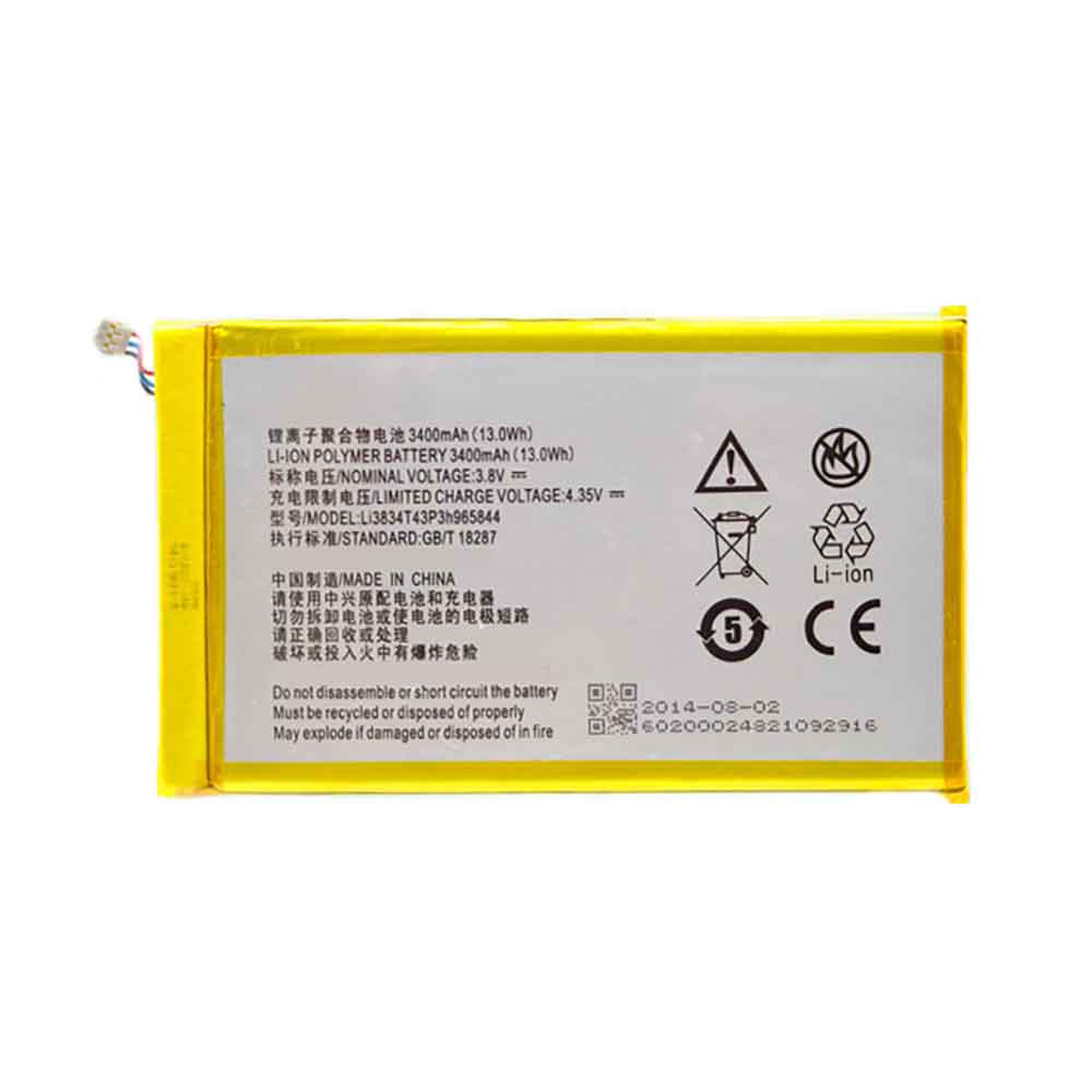 Batterie pour ZTE Li3834T43P3h965844