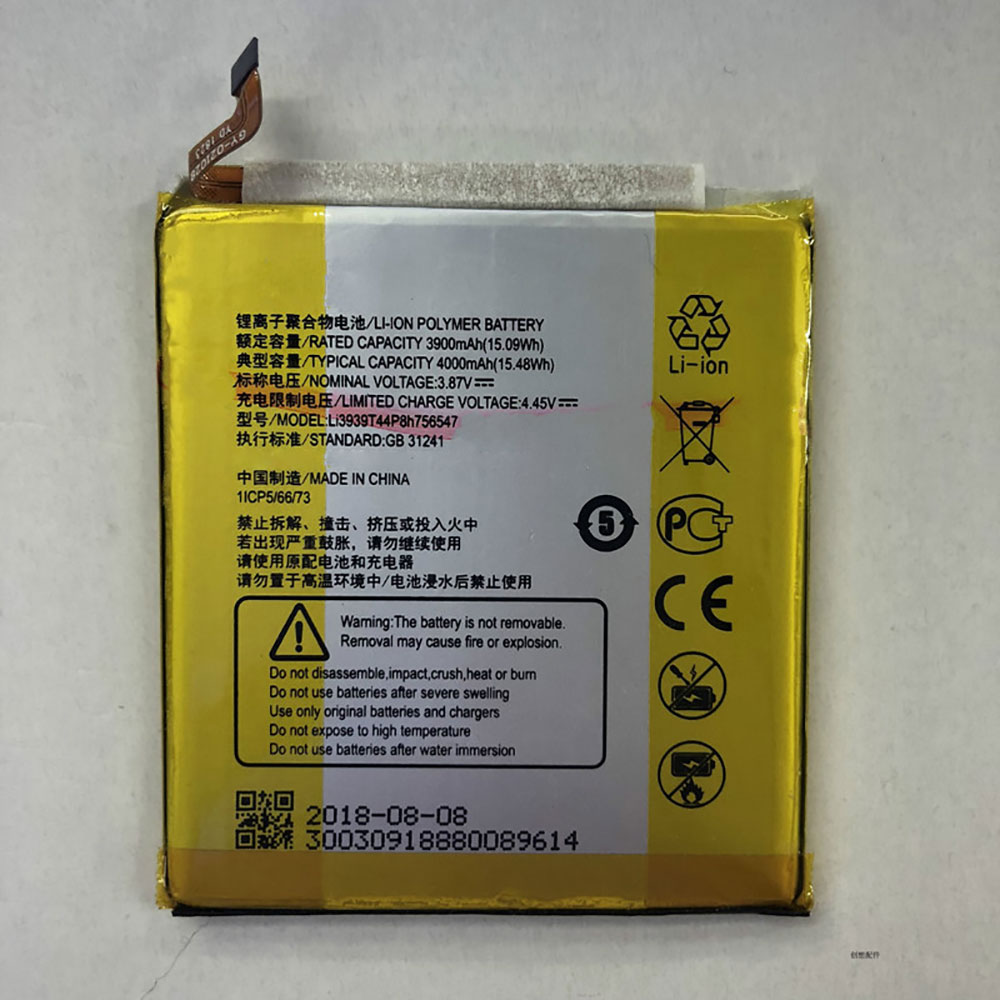 Batterie pour ZTE Li3939T44P8h756547