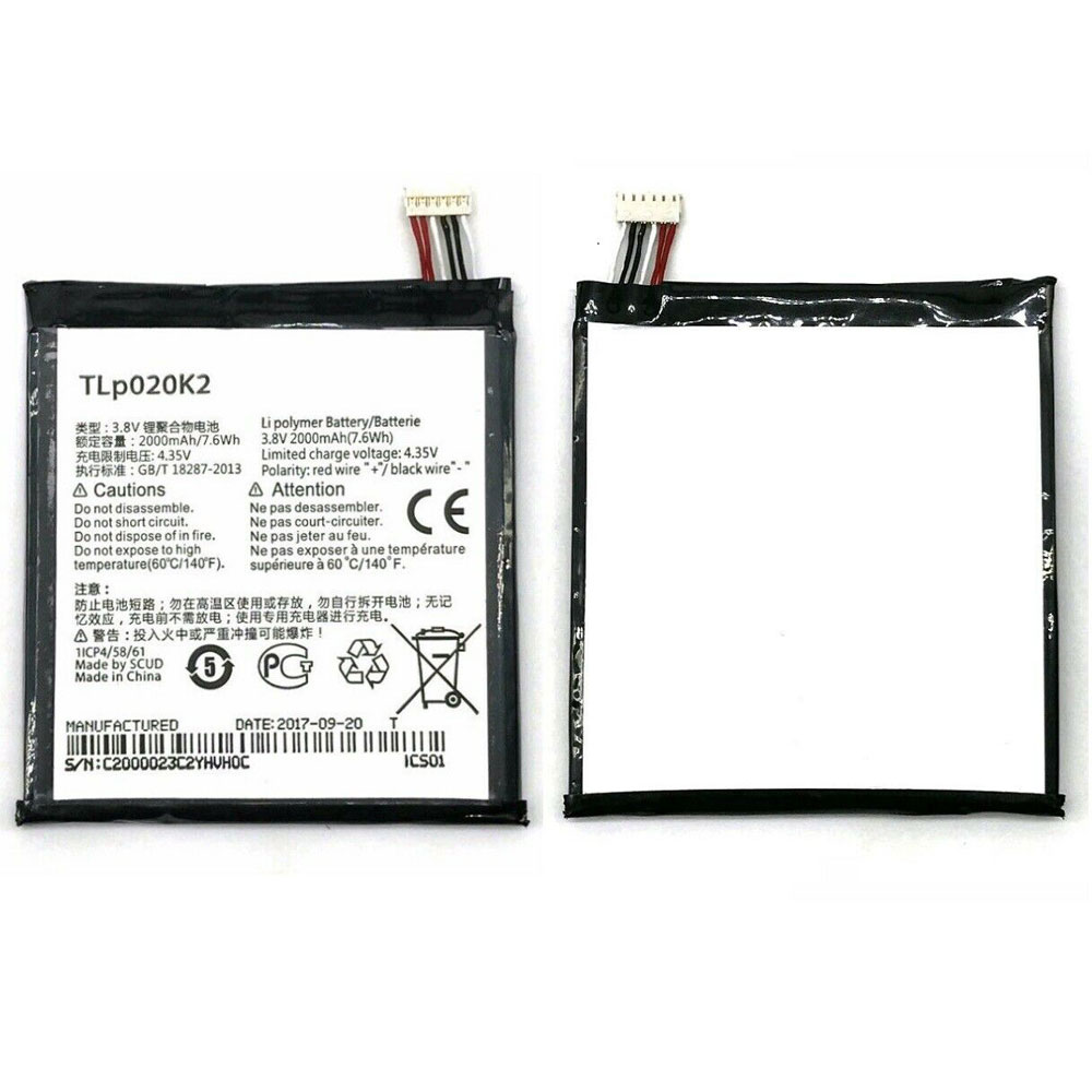 ALCATEL One Touch 6039H 6039Y 6039K  Batterie