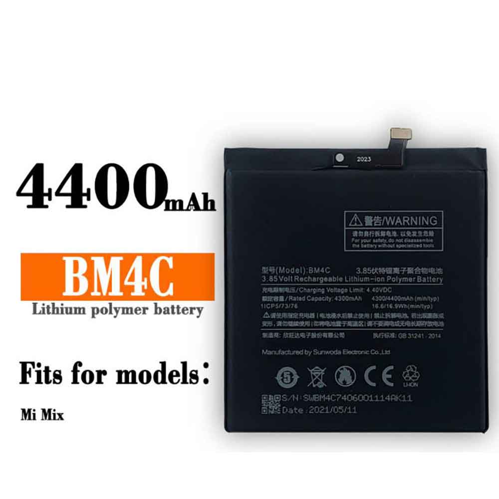 BM4C 4300mAh/16.6WH 3.85V 4.4V laptop akkus