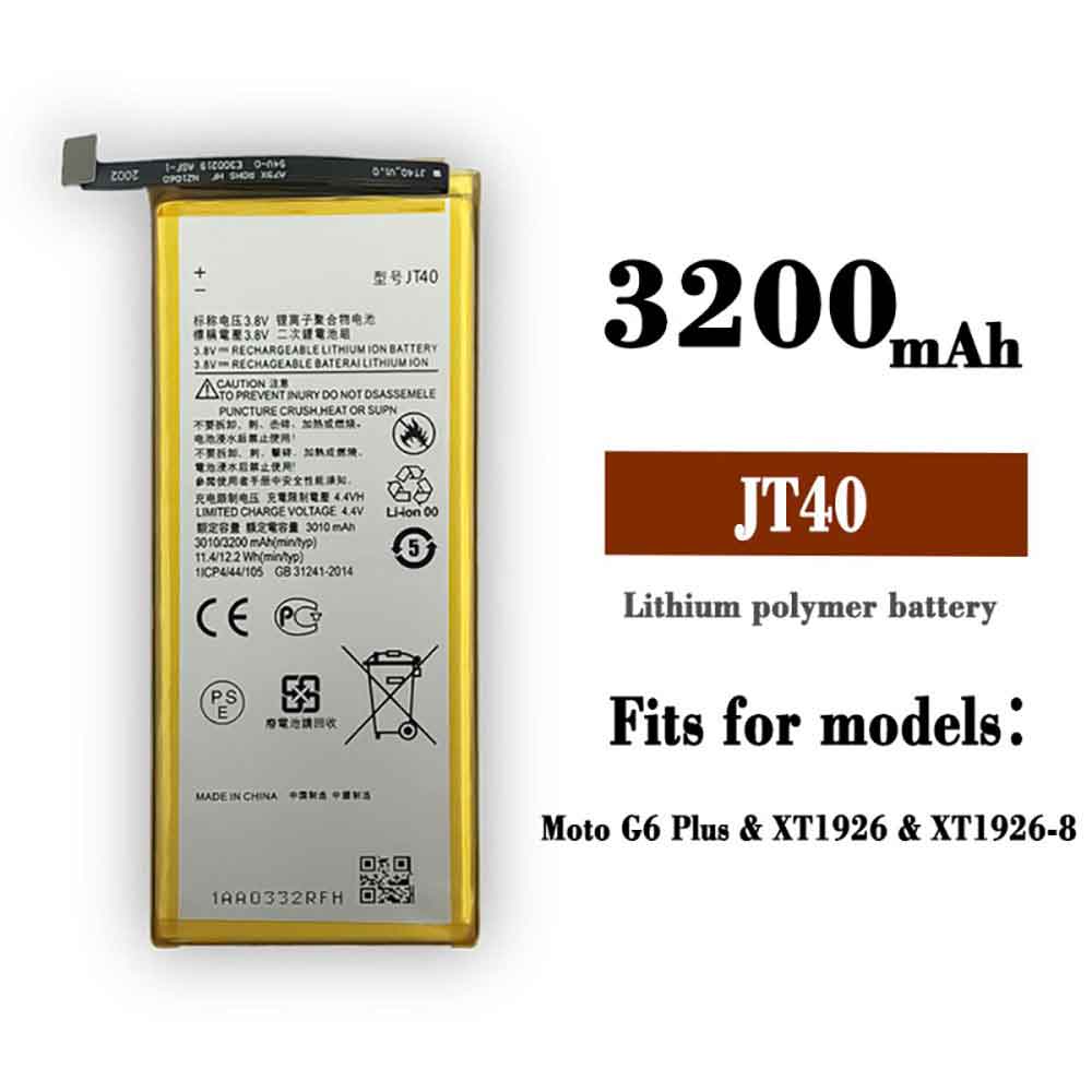 JT40 3010mAh/11.4WH 3.8V 4.4V laptop akkus