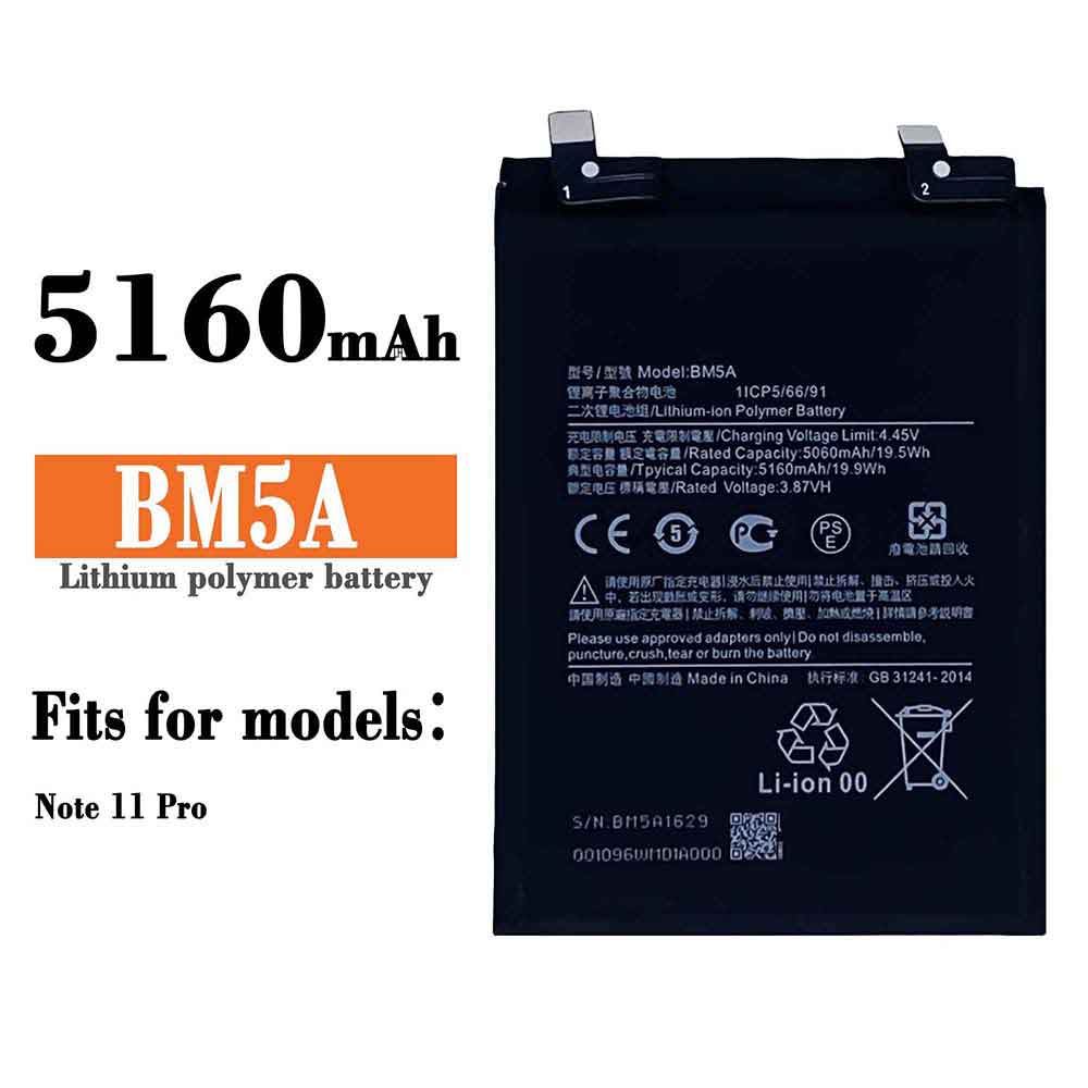 BM5A 5060mAh/19.5WH 3.87V 4.45V laptop akkus