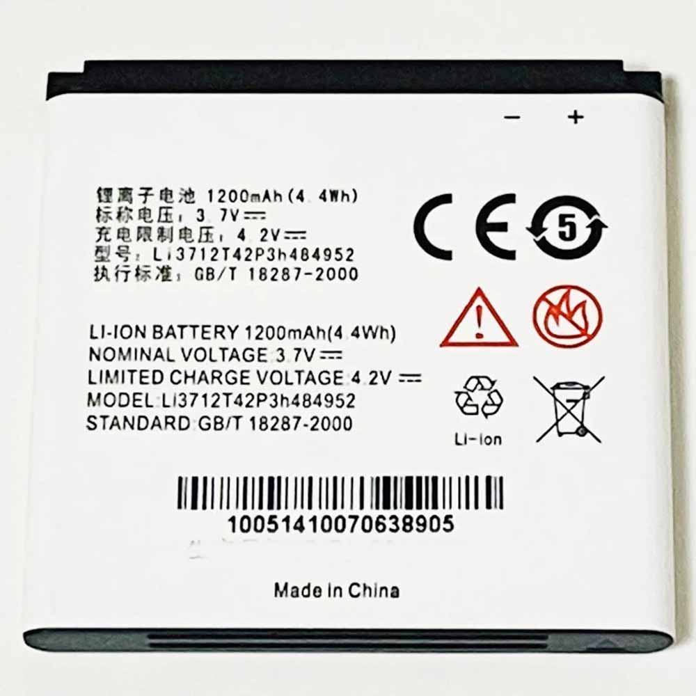 Batterie pour ZTE Li3712T42P3h484952