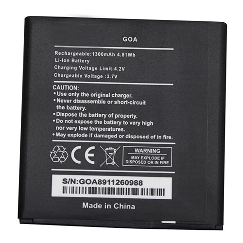TY BETTERY Sunny/Sunset/Sunset 2 Goa Batterie Compatible avec 4050/2502 WIKO Sunny/Sunny 2 Sunset/Goa  